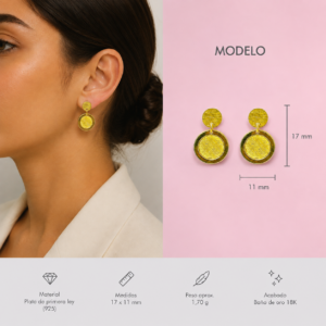 Pendientes Plata(925) Vermeil Afere