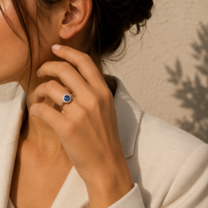 Anillo Plata(925) Safire